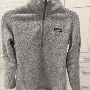 Patagonia Women's Heather Gray Quarter-Zip Sweatshirt